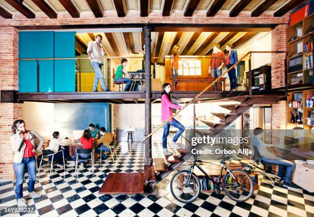 modern office - the soho house stock pictures, royalty-free photos & images