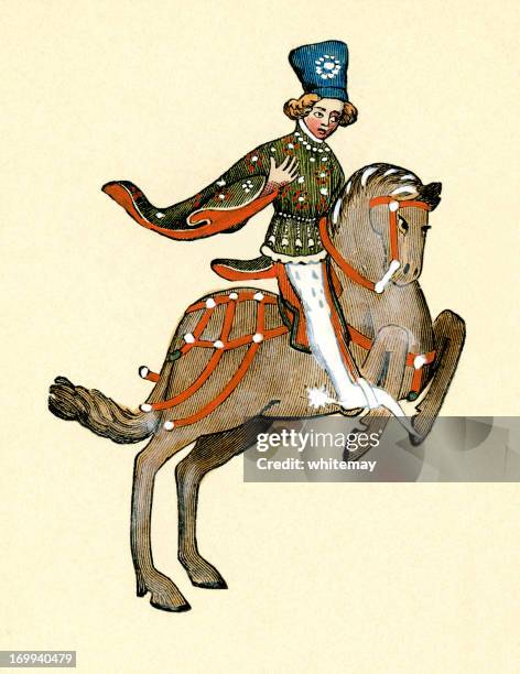 illustrations, cliparts, dessins animés et icônes de contes de canterbury-la tenue d'écuyer - canterbury