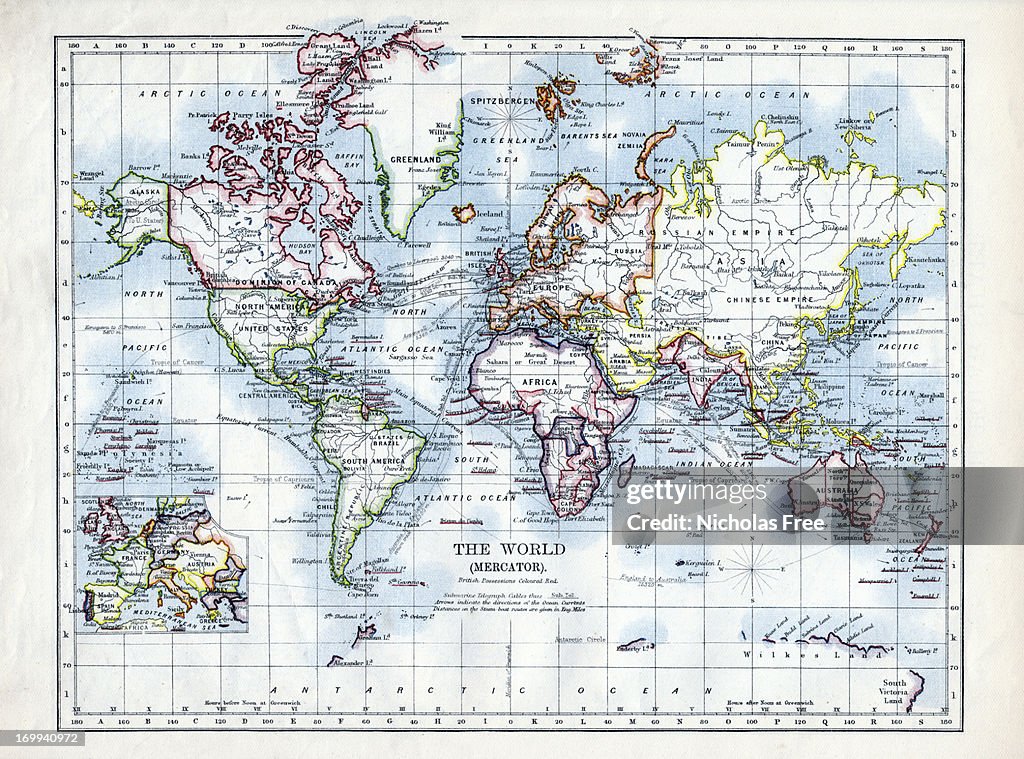 World Map 1895