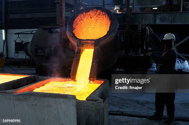 metallurgy - steel plant stock pictures, royalty-free photos & images