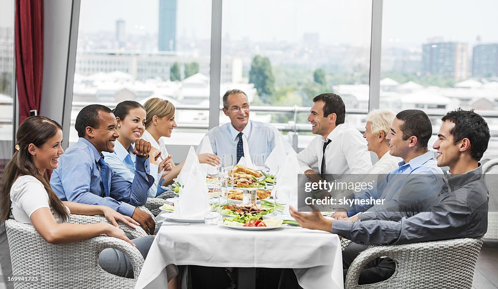 Businesspeople on lunch