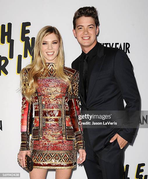 Actress Claire Julien and actor Israel Broussard attend the premiere of "The Bling Ring" at Directors Guild Of America on June 4, 2013 in Los...