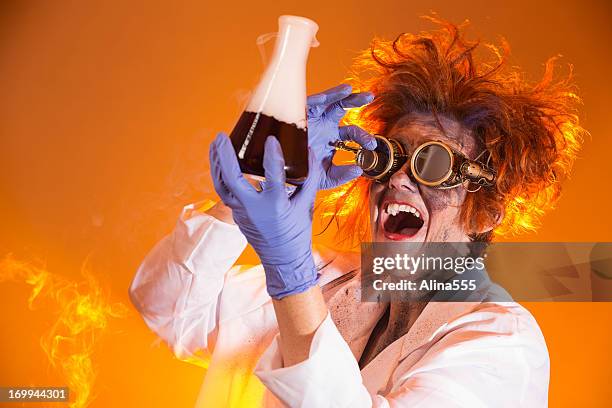 mad scientist - mad professor stock pictures, royalty-free photos & images