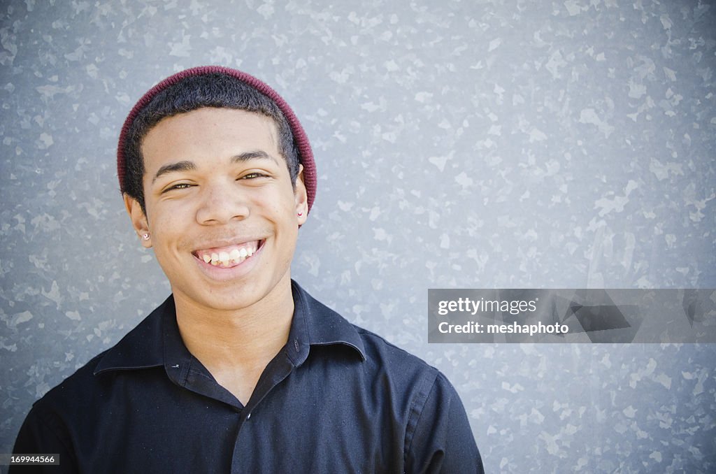 Happy Young Man Smiling Portrait
