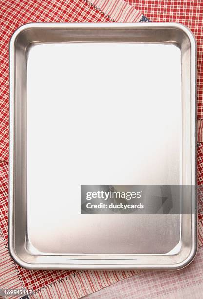 baking/cookie-blatt mit copyspace - backblech stock-fotos und bilder
