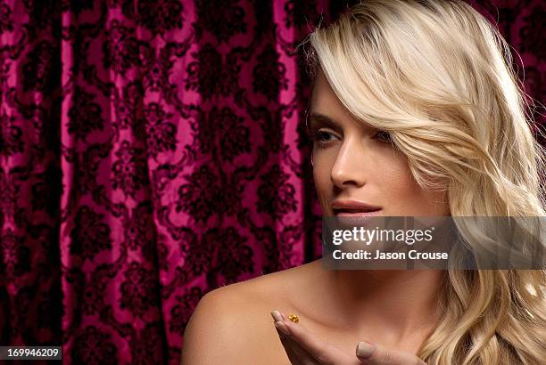 Model Reeva Steenkamp poses for a fashion shoot on January 19, 2012 in Johannesburg, South Africa.