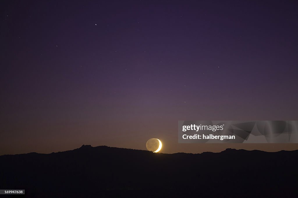 Moonset at Lake Tahoe