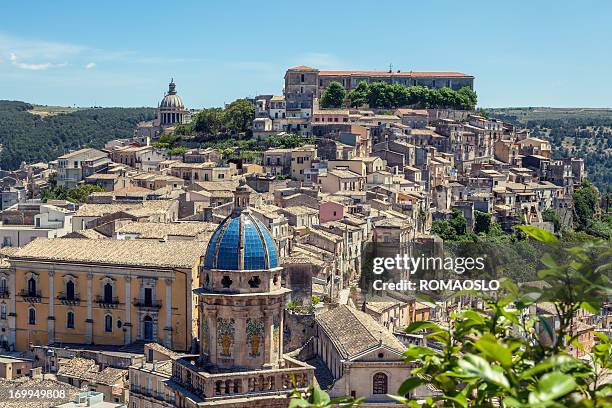 chiesa santa maria dell'ittrio and ragusa ibla- sicily italy - ragusa bildbanksfoton och bilder