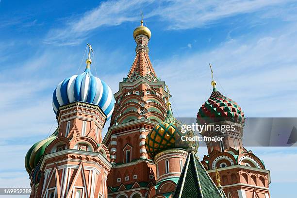 st.basil cathedral, moscow - st basil's cathedral stock pictures, royalty-free photos & images