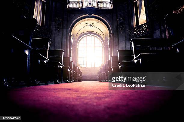 clérigos old cathedral in porto - chapel interior stock pictures, royalty-free photos & images