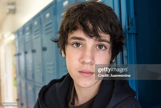 pensive teenager - one teenage boy only stock pictures, royalty-free photos & images