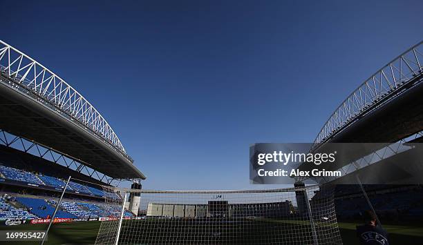 General view of the Netanya Stadium prior to the UEFA European U21 Championship Group A opening match between Israel and Norway on June 5, 2013 in...