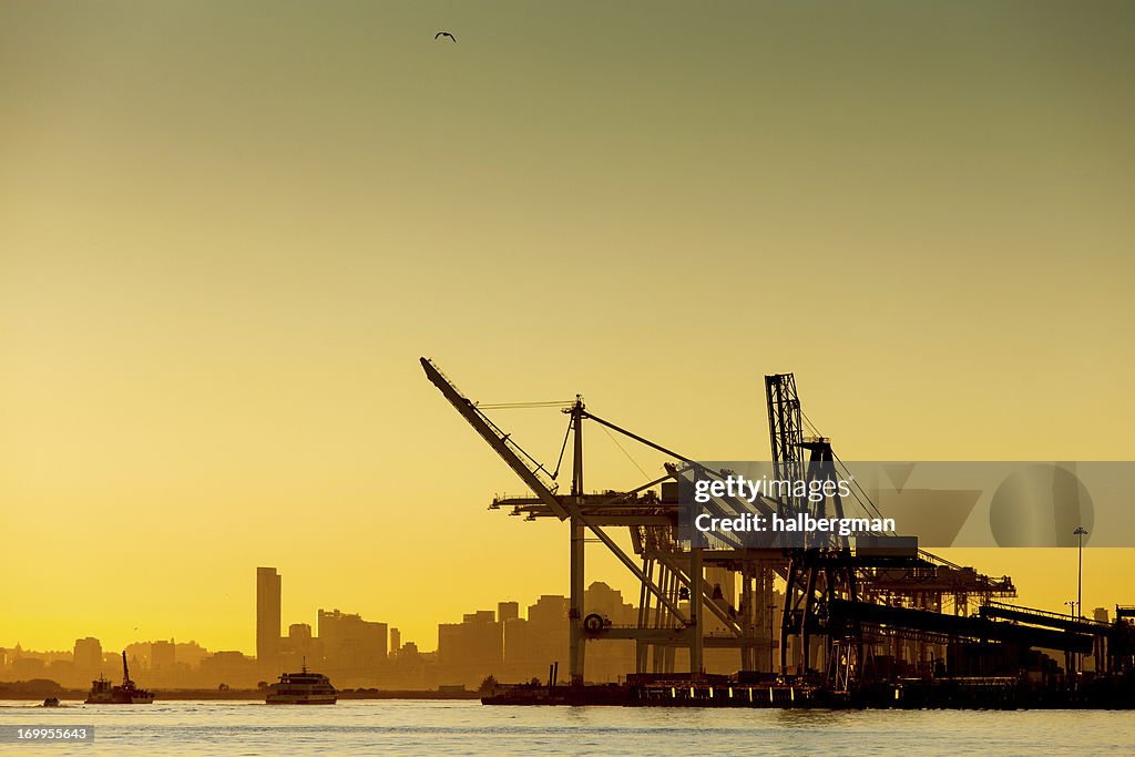 Port of Oakland Shipping Cranes