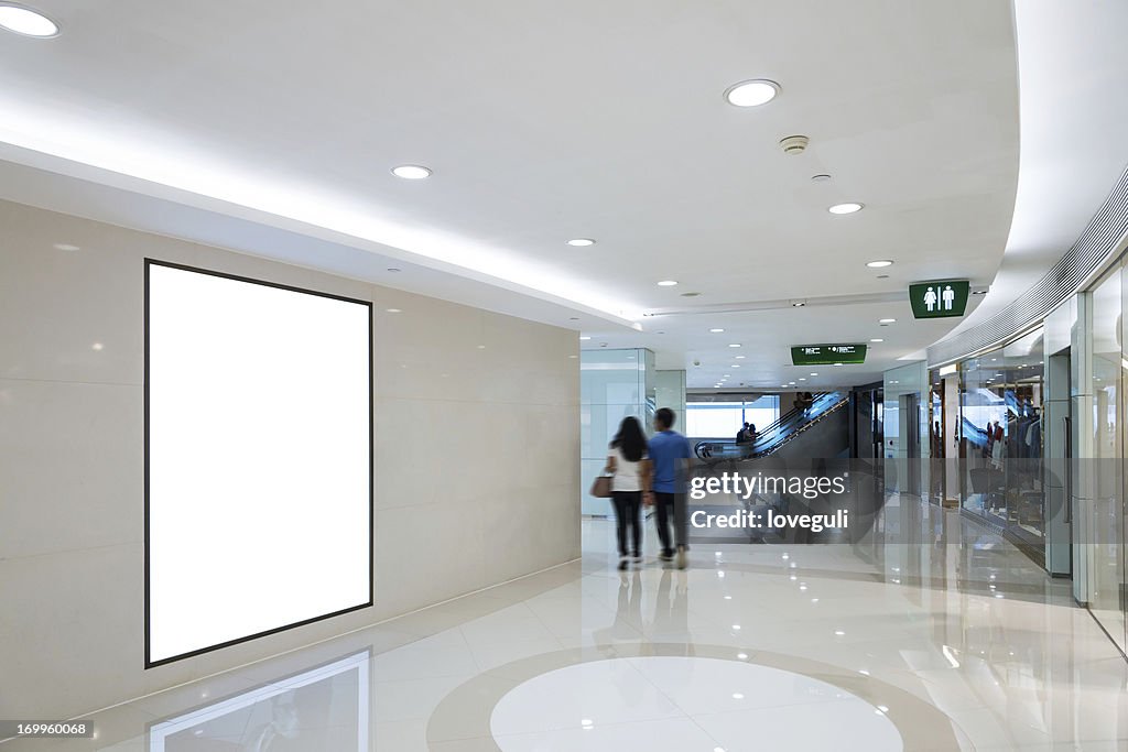 Interior of shop mall