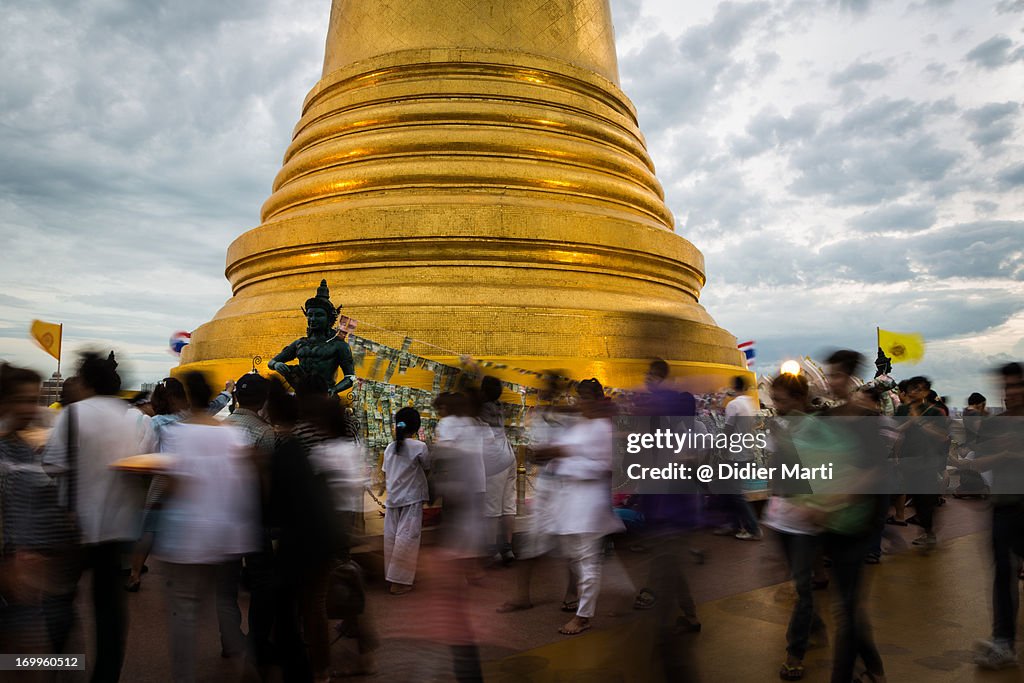 Vesak Buddha day in Bangkok