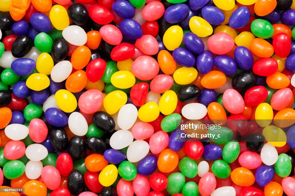 Colorful Jelly Bean Background