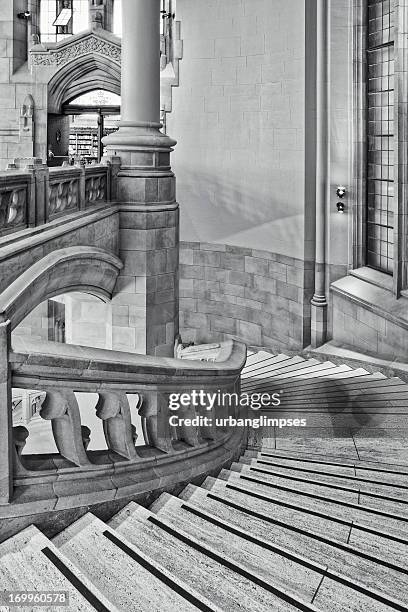 university of washington suzzallo library - balustrade stock pictures, royalty-free photos & images