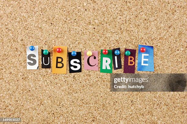 subscribe - subscription stockfoto's en -beelden