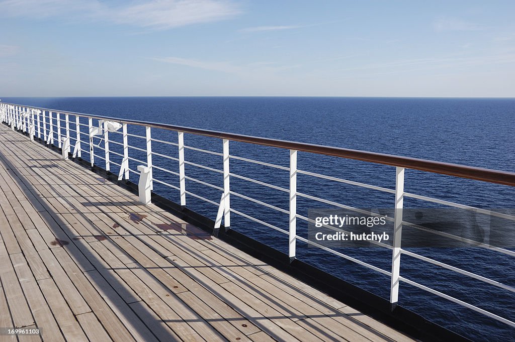 Deck des Kreuzfahrtschiff