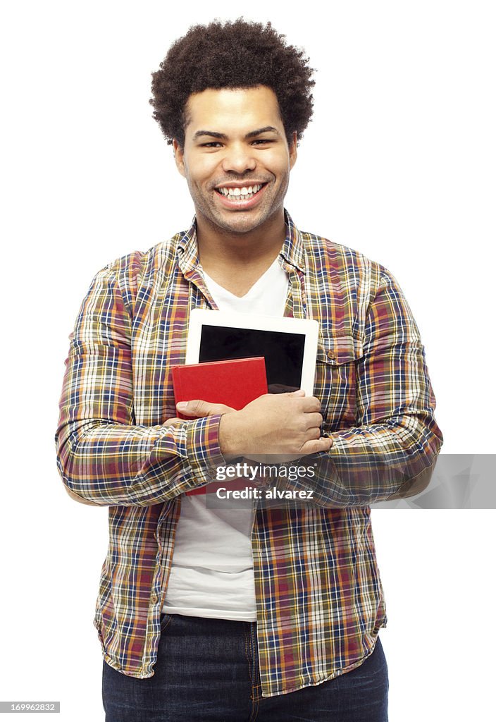 Young student with a digital tablet