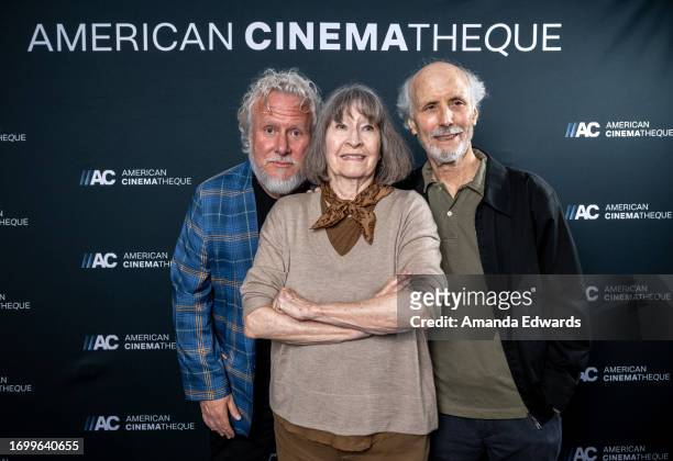 Writer Larry Karaszewski, film producer Carolyn Pfeiffer and director Alan Rudolph attend the book signing with Carolyn Pfeiffer for "Chasing The...