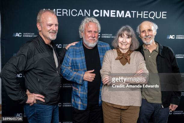 Producer David Blocker, writer Larry Karaszewski, film producer Carolyn Pfeiffer and director Alan Rudolph attend the book signing with Carolyn...