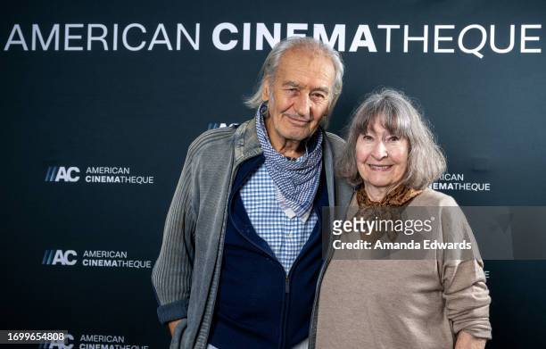 Actor Patrick Bauchau and film producer Carolyn Pfeiffer attend the book signing with Carolyn Pfeiffer for "Chasing The Panther" and the special...