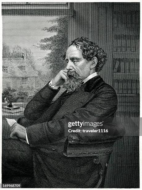 charles dickens - charles dickens stock illustrations
