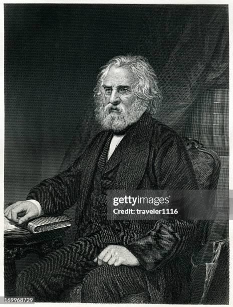 henry wadsworth longfellow - appalachia stock illustrations