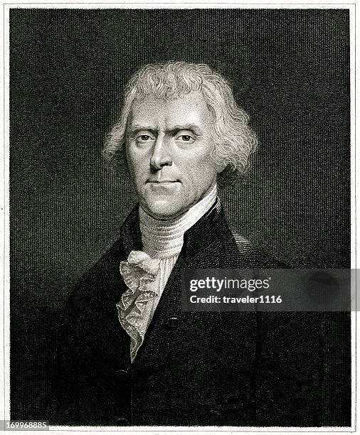 thomas jefferson - thomas jefferson stock illustrations