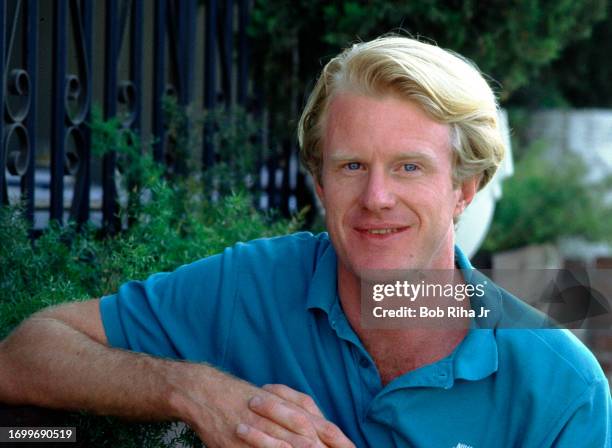 Actor Ed Begley Jr portrait session at home, July 2, 1986 in Los Angeles, California.