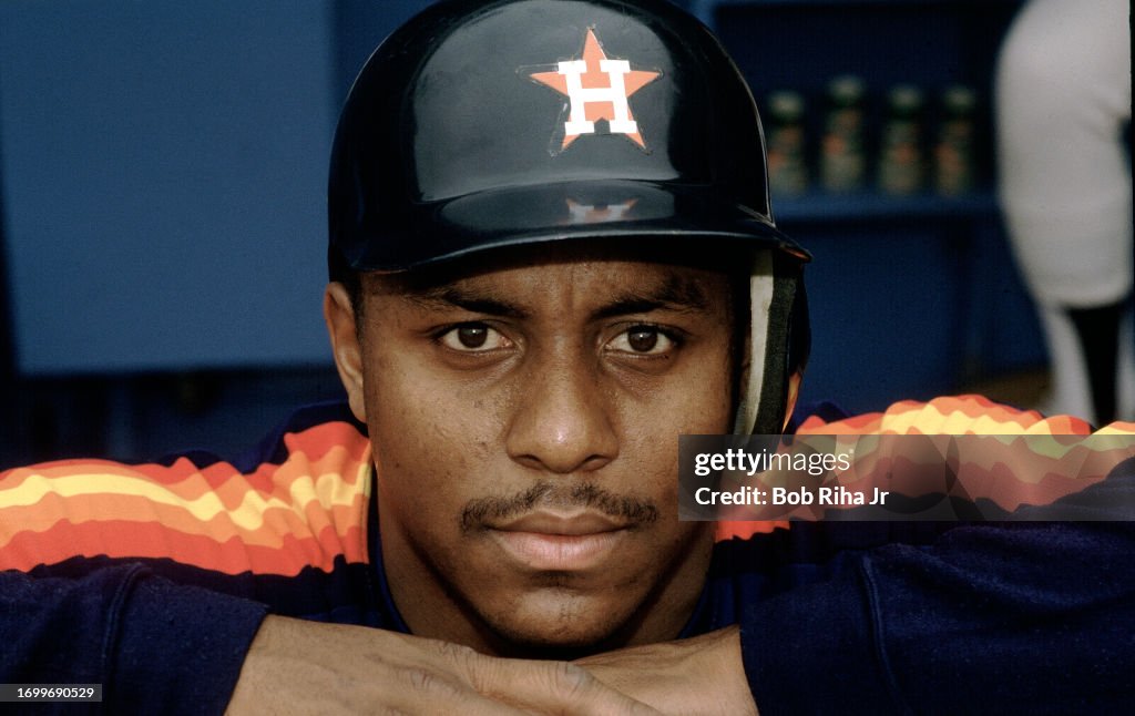 Astros Billy Hatcher Pregame Portrait