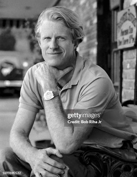 Actor Ed Begley Jr portrait session at home, July 2, 1986 in Los Angeles, California.