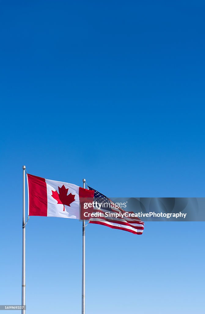 USA and Canada Flags