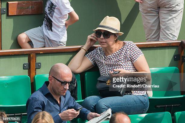 Valerie Benguigui sighting during the French Open at Roland Garros on June 5, 2013 in Paris, France.