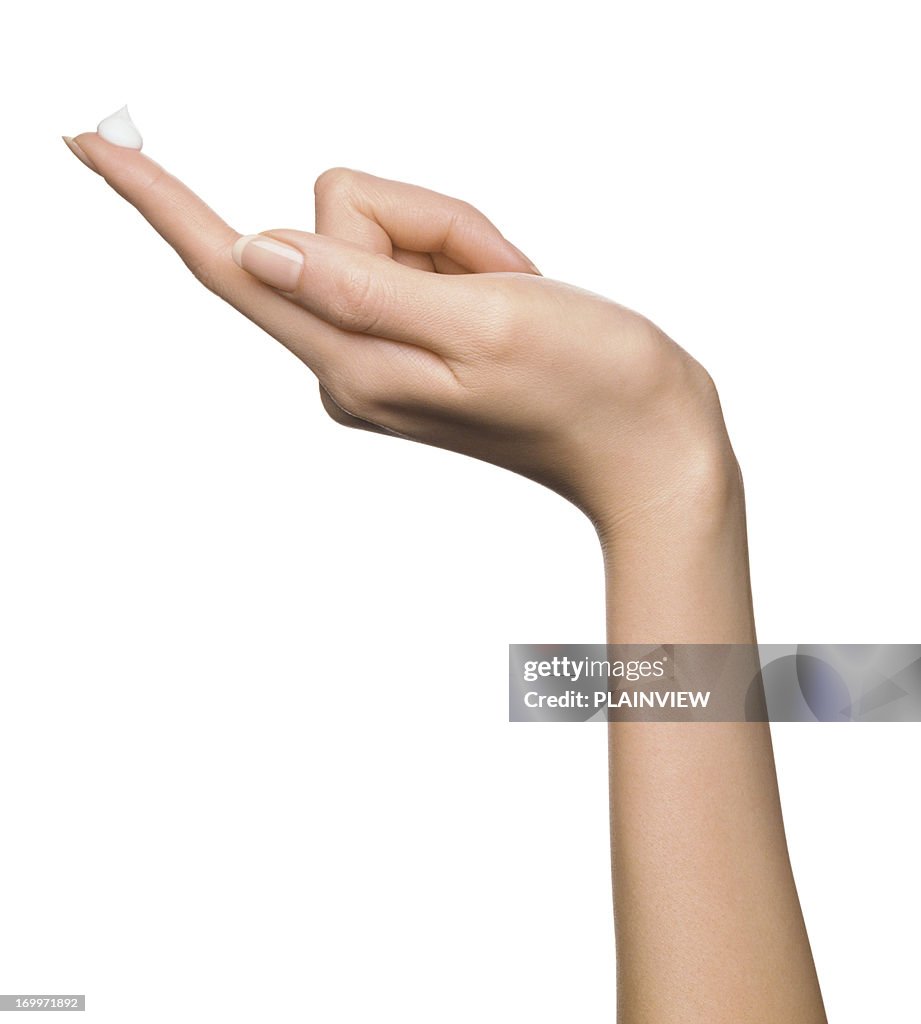 Moisturizer on a woman index