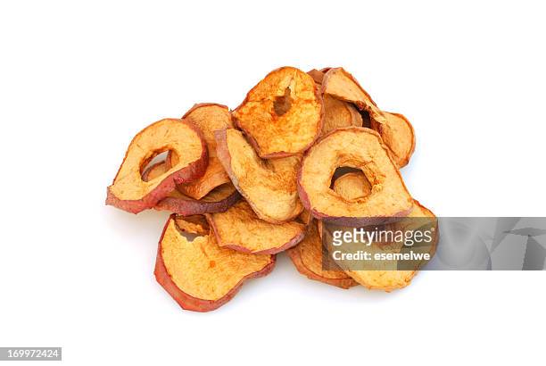dried apple slices - dried food stock pictures, royalty-free photos & images