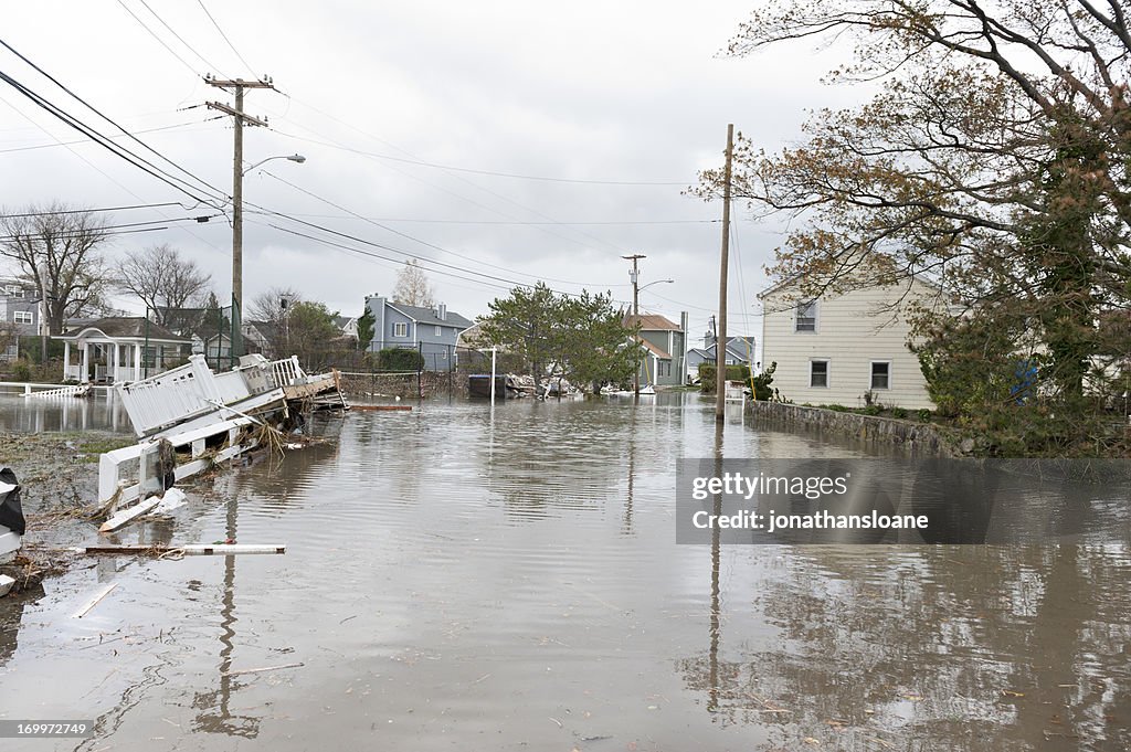 Viel Straßen nach Hurrikan Sandy