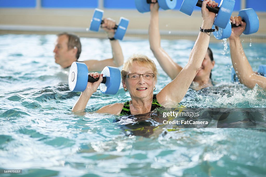 Wassergymnastik-Gruppe