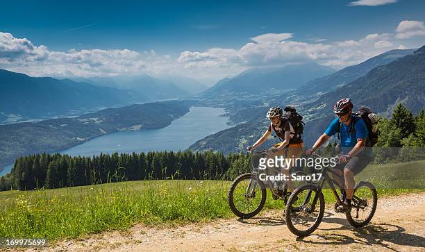 carinthian spring biking, austria - austria stock pictures, royalty-free photos & images