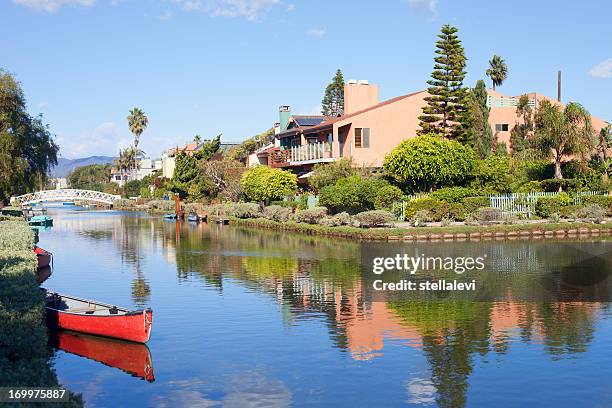 venice canals - venice california canals stock pictures, royalty-free photos & images