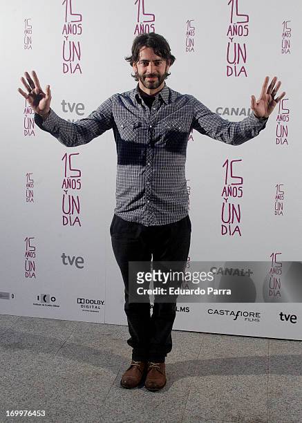 Eduardo Noriega attends 'Quince anos y un dia' premiere photocall at Cinema Academy on June 5, 2013 in Madrid, Spain.