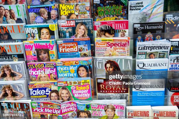 Magazines In Shop 9,114 A Newspaper Shop Stock Photos, High-Res Pictures, and Images ...