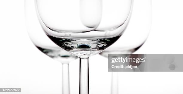 empty wineglasses - empty glass stock pictures, royalty-free photos & images