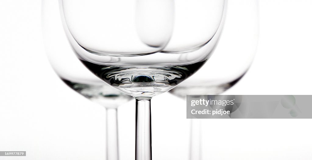 Empty wineglasses