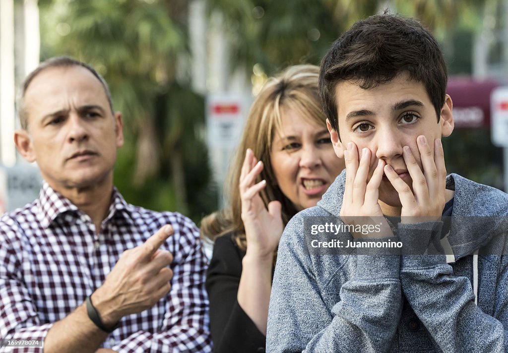 Teenage boy in troubles