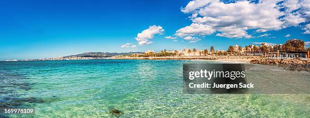 palma de mallorca - boardwalk beach stock pictures, royalty-free photos & images