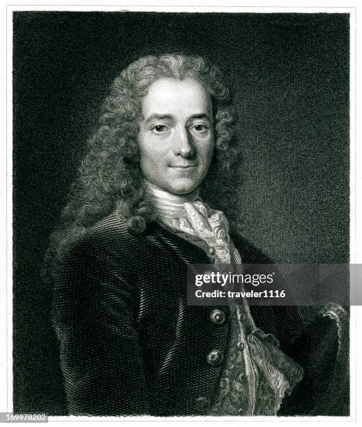 voltaire - kontrastreich stock-grafiken, -clipart, -cartoons und -symbole