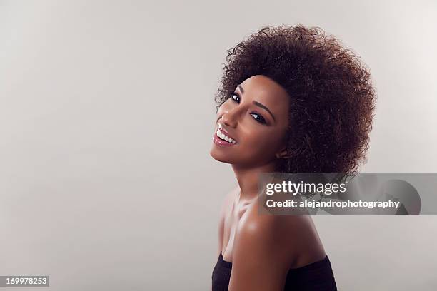 natural ethnic beauty - high fashion hair stock pictures, royalty-free photos & images