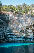 melissani is cave with its roof